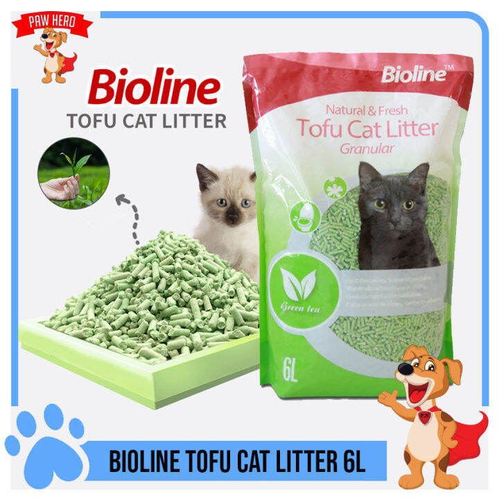 PAW HERO Bioline Tofu Cat Litter Granular 6L Natural Fresh Pet Cat