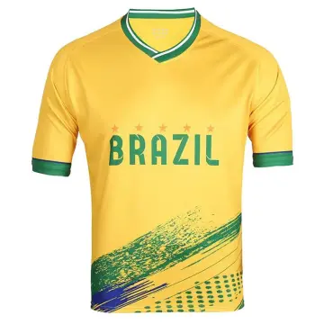 World Cup 2022 Neymar Football Jersey Brazil National Team Home Soccer  Jersey(No. 3/5/10/11/20)