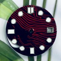 【YF】 Watch dial NH35/MH36 literal accessories modified 28.5mm unique automatic movement luminous assembly enamel red