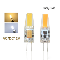 //Dc 12V 3W 6W COB หลอดไฟ LED SMD G4โคมไฟระย้าสูงซิลิโคนหลอดไฟสปอตไลท์ LED เปลี่ยนหลอดฮาโลเจน