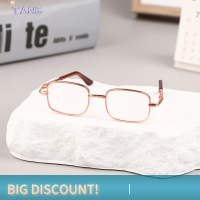 ?【Lowest price】TANG 1PC 20cm cotton Doll Metal Square แว่นตาตุ๊กตาอุปกรณ์ขายส่ง PET glasses