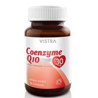 Vistra Coenzyme Q10 Soft Gel / วิสทร้า โคเอนไซม์ คิวเท็น แคปซูลนิ่ม 30 mg [ขนาด 30 แคปซูล]