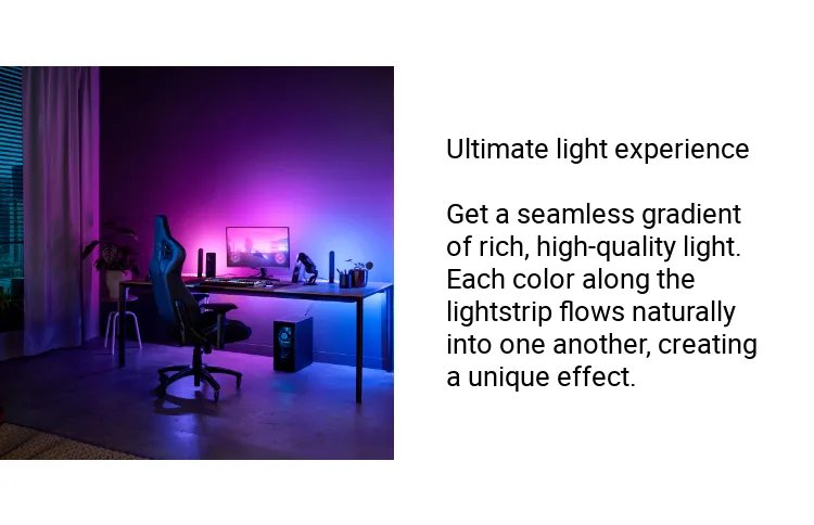 SG) Philips Hue Play Gradient Lightstrip for PC made for 24-27 inch monitors.  Sync for Entertainment, Gaming and Media. Lazada Singapore