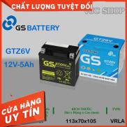 Ắc qui xe GS 12V 5AH, pin-ắc qui xe GS 5ah GTZ6V công nghệ tới từ nhật bản-