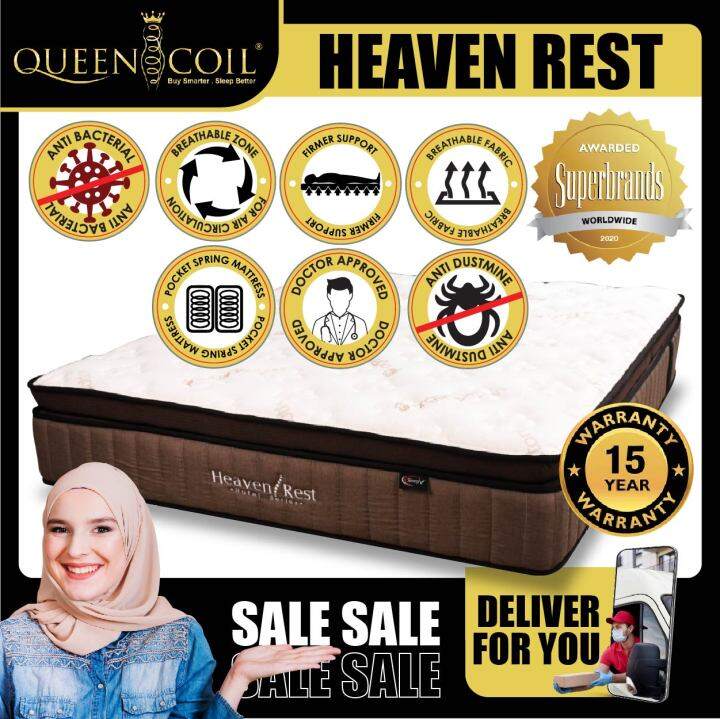 [ FREE 1 X RM99 KING KOIL PILLOW ] *Latest Model* Queen Coil Heaven