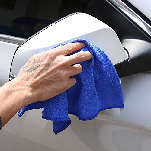 10pcs Durable Microfiber Auto Car Cleaning Towels Soft Absorbent Wash Towel  Cloths Duster (Size:30x30cm)