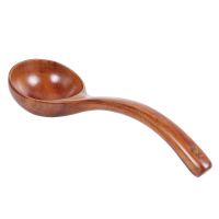 Japanese Solid Wood Spoon Long Handle Spoon Hot Pot Spoon Porridge Spoon Portable Tableware Kitchen Cooking Utensil tools