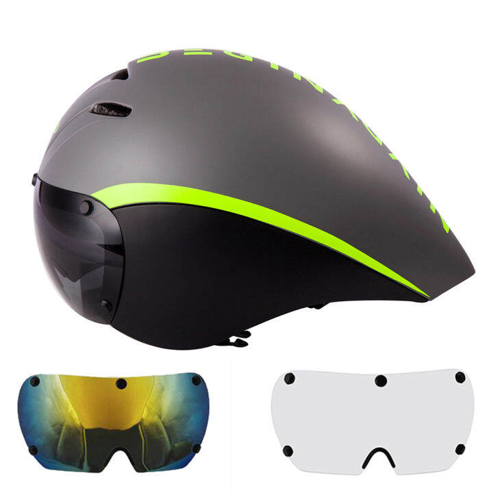 triathlon helmet with visor