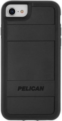 Case-Mate Pelican - PROTECTOR Series - Case For iPhone SE (Fits 2020 And 2022 Devices) - Compatible With iPhone 7 and 8 - Military Drop Protection - 4.7 Inch - Black Protector Black
