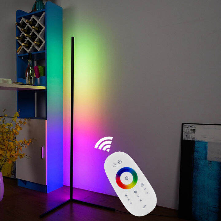 Remote Control RGB Dimming Floor Light Atmosphere Lamp Modern ...