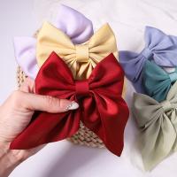 New Sweet Bow Hairpins Solid Color Bowknot Hair Clips For Girls Satin Butterfly Barrettes Duckbill Clip Kids Hair Accessories Hair Accessories