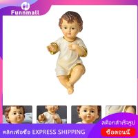 Funnmall 1 ชิ้นพระเยซูเด็กรูปปั้น ernament relicius saint เด็กเรซิ่น figurine ตกแต่ง