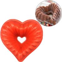 Love Heart Shape แม่พิมพ์เค้กซิลิโคนแช่แข็งและเบเกอรี่ Pastry Moulds Mousse Bread Mold Bakeware Diy Non-Stick Pan