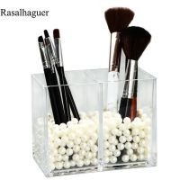 【YD】 Luxury Slots Makeup Holder Cup Storage Desktop Stationery Organizer with Compartments