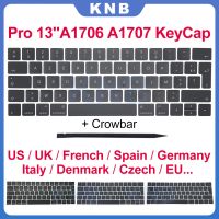 ☼☁₪ Full Keycaps US UK Spain French Korean For Macbook Pro Retina 13 quot; A1706 15 quot; A1707 Keyboard Keys Replacement key cap 2016 2017