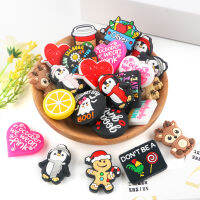 Kovict 5/10Pcs ใหม่คริสต์มาส Penguin Gingerbread หัวใจมะนาวซิลิโคนลูกปัดสำหรับเครื่องประดับ DIY สร้อยคอเครื่องประดับอุปกรณ์เสริม-bcco889