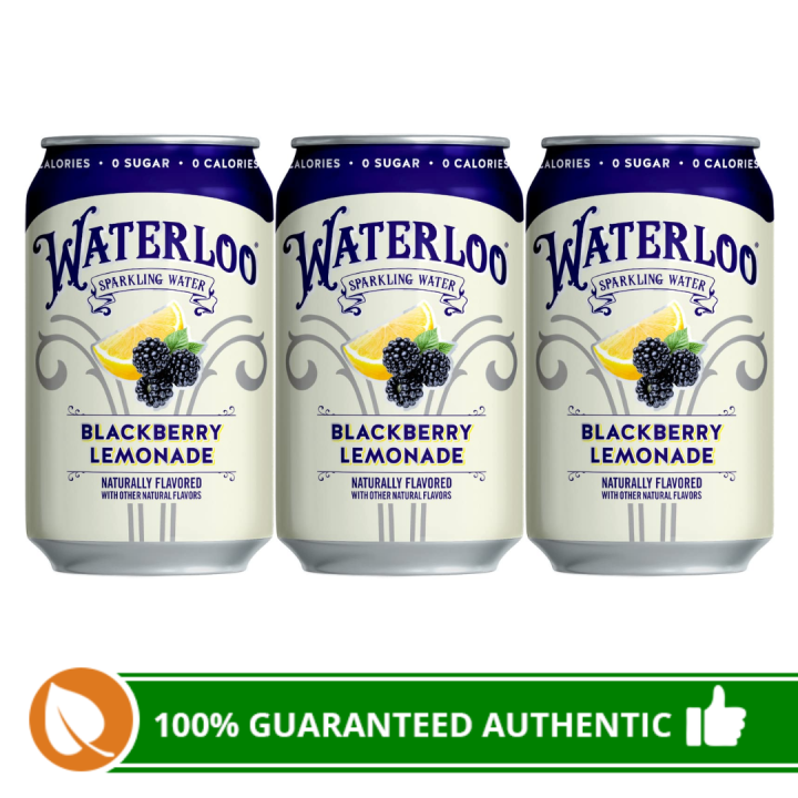(3pcs) Waterloo Blackberry Lemonade Sparkling Water 355ml Lazada PH