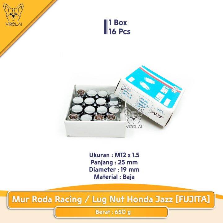 FS Mur Roda Racing / Lug Nut Fujita Honda Jazz M12 X 1.5 Lazada Indonesia