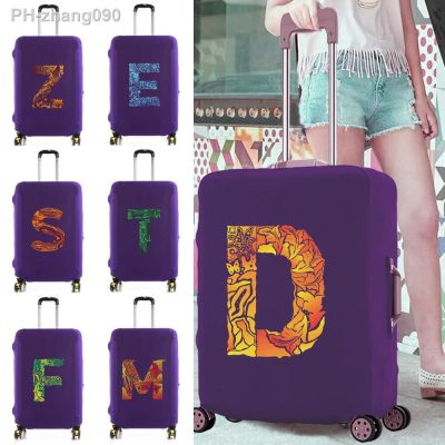 Luggage Elastic Protectives Cover for 18-32 Inch Trolley Case Travel Dust Accessories Covers Suitcase Cases Engrave Image Print
