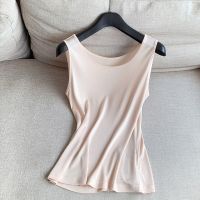 Fast Shipping 2023 Silk Suspender Vest Female Wearing Simple And Wide -Shoulder Inside Top Tops H05Dt3S023