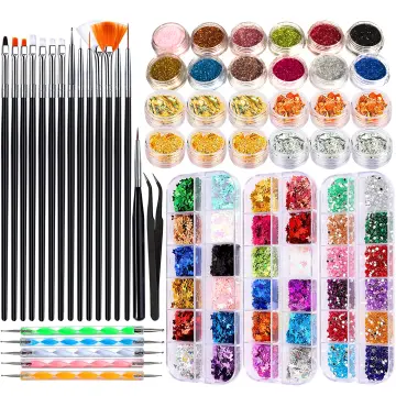 Nail Art Brush, 3D Nail Art Decorations Kit with Nail Pen Designer