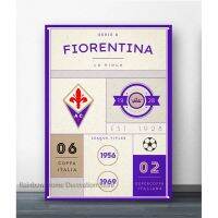 FIORENTINA CF Soccer Club โปสเตอร์โลหะเครื่องตกแต่งฝาผนังโปสเตอร์ดีบุกของตกแต่งผนังศิลปะแผ่นโลหะประดับผนัง