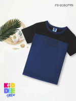 KiddaaCrew  เสื้อเด็กแขนสั้นท่อนบนสีดำ-ท่อนล่างสีน้ำเงิน Short sleeve black top blue bottom  เหมาะสำหรับเด็ก อายุตั้งแต่ 3-12 ปี