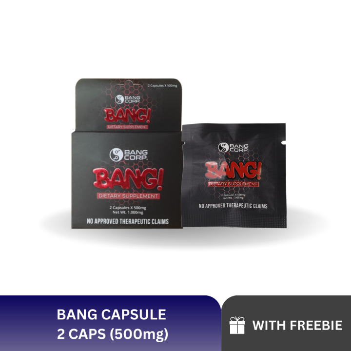 ORIGINAL BANG Dietary Supplement for Men 2 capsules x 500mg BANG CORP