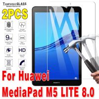 [HOT DOLXIOWEOH 539] 2Pcs กระจกนิรภัยสำหรับ Huawei Mediapad M5 Lite 8นิ้วกระจกนิรภัยแท็บเล็ตป้องกันหน้าจอฟิล์ม Mediapad M5 Lite 8 JDN2 L09