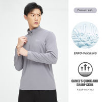 Camel Sports Men S Long Sleeve Sports T-Shirt Men Sunscreen Quick Dry Training Hoodie