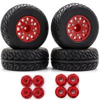 4Pcs 1/8 1/10 Short Course Truck Tire Tyre Wheel 12&amp;14&amp;17mm Hex for Traxxas Arrma Tamiya HSP HPI Kyosho Hobao RC Car