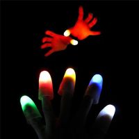 Starrybaby Blowing ZHI 2Pcs Magic Super Bright Light Up Thumbs Fingers Trick Appearing Light Close Up