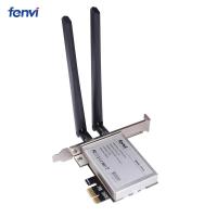 ตัวแปลงตัวรับสัญญาณ Wifi X1ขนาดเล็ก Fenvi PCI เป็น PCI พร้อมเสาอากาศ2X สำหรับพีซีตั้งโต๊ะการ์ดเครือข่าย Wifi ด่วนขนาดครึ่งหนึ่ง