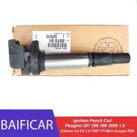 คอยล์จุดระเบิดของแท้597091 597064สำหรับ Peugeot 207 208 308 3008 1.6 C5 C4 Citroen 1.6 THP VTI BMW Mini Cooper R58a