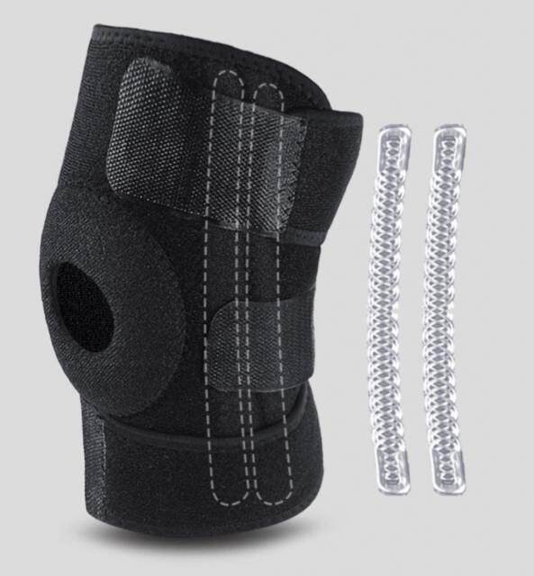 สนับพยุงหัวเข่าลดปวดเสริมสปริง-2-เส้น-knee-support-reinforced-spring-ลดการบาดเจ็บหัวเข่า-เอ็นเข่า