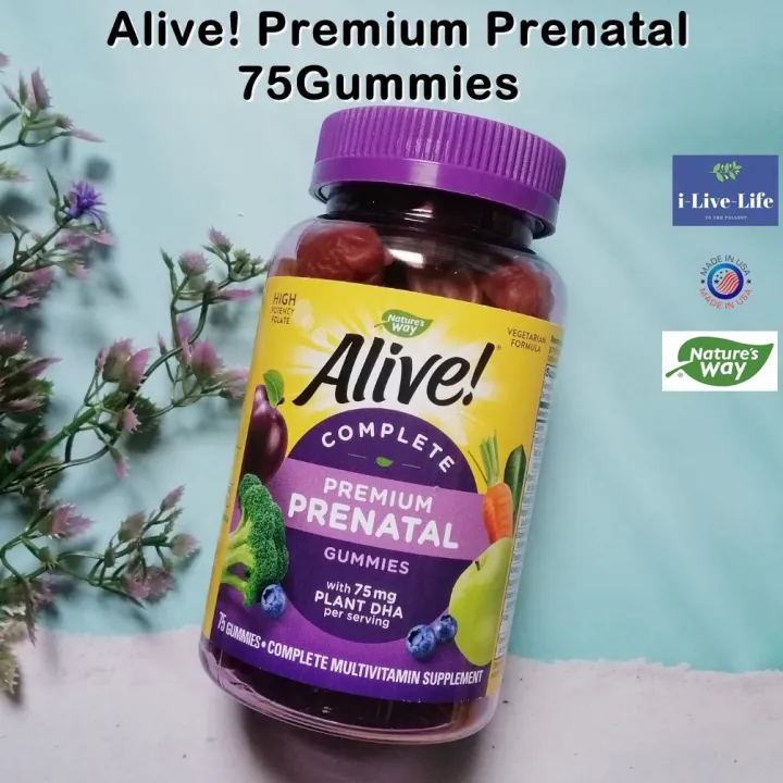 กัมมี่วิตามิน เตรียมตัวตั้งครรภ์ แบบเคี้ยว Alive!® Prenatal Vitamins