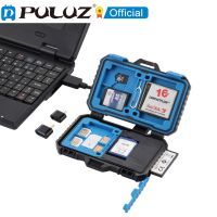 เครื่องอ่านการ์ด PULUZ + 22 In 1กล่องเก็บการ์ดหน่วยความจำสำหรับ1ซิมมาตรฐาน + 2Micro-SIM + 2Nano-SIM + 3CF + 7SD + 6TF + 1หมุดปักการ์ด