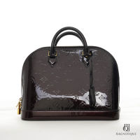 LV ALMA PM RED BURGANDY VERNIS GHW