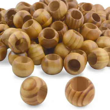 100pcs 20mm Wood Round Beads, Natural Round Wooden Loose Beads With Hole,  Wood Spacer Beads Wooden Decorative Ball Beads For Craft DIY Jewelry Neckla