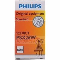 หลอดไฟรถยนต์ PHILIPS PSX26w 12v (1 หลอด)