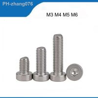 M3 M4 M5 M6 304 A2-70 Stainless Steel Din7984 Hex Hexagon Socket Thin Low Short Profile Head Allen Cap Screw Bolt L 4-40mm