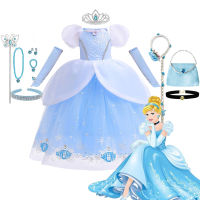 Deluxe Cinderella ชุดสาวปาร์ตี้เจ้าหญิงคอสเพลย์เสื้อผ้าเด็ก Butterfley ชุดแฟนซีเครื่องแต่งกายเด็กชุด2-10T...