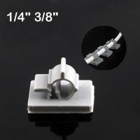 ✲ 1/4 3/8 PE Pipe Wall Sticker Pipe Clamp Fixed hose RO Water Quick Connector PE Pipe Fitting Filter System Parts