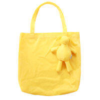 Yellow Eco Kids Animal Reusable Portable Should Pocket Square Shopping Bag bolsa reutilizable Grocery Fold Bag