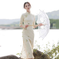 Cheongsam 2021 Young Retro ทุกวันลูกไม้ขั้นสูง High-End อารมณ์ปรับปรุงชุดผู้หญิง