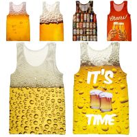 hot【DT】 Mamba Top Print Oktoberfest Men Drink Beer Tees Shirt Vacation Sleeveless O Neck Sportswear