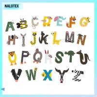 NALOTEX 26PCS งานฝีมือ เตารีด เย็บปักถักร้อย แพทช์ตัวอักษร แพทช์ตัวอักษร สติ๊กเกอร์เสื้อผ้า ตัดเย็บเสื้อผ้า