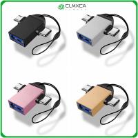 CLMXCA ตัวแปลงชุดส่งกำลังดาต้าพกพาได้ทุกที่ USB 3.0ตัวเมีย2 In 1ไมโคร USB ตัวผู้อะแดปเตอร์ OTG USB ตัวผู้ USB ซีตัวผู้