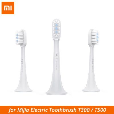 หัวแปรงสีฟันไฟฟ้า Mijia ดั้งเดิม3ชิ้นสำหรับ T300/T500แปรงสีฟันคลื่นเสียงอัจฉริยะอคูสติกทำความสะอาดหัวแปรง3D รวม