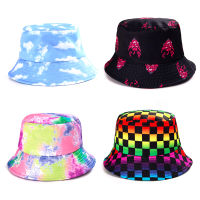 [hot]Summer Clouds Animal Print Bucket Hat Women Men Fashion Hip Hop Fisherman Hat Outdoor Shade Travel Bob Boys Girls Casual Panama